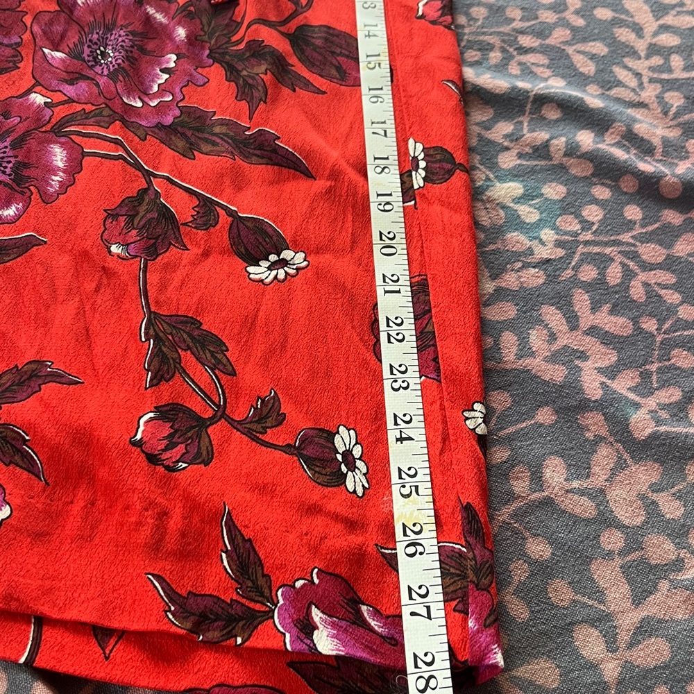 ETT:TWA ANTHROPOLOGIE flowy wide leg floral print flowy pants tie belt summer 8 - Picture 10 of 13